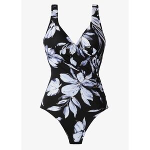 Miraclesuit It's A‎ Wrap Floral Slimming Piece Swimsuit Fiore Di Luna Women 8
